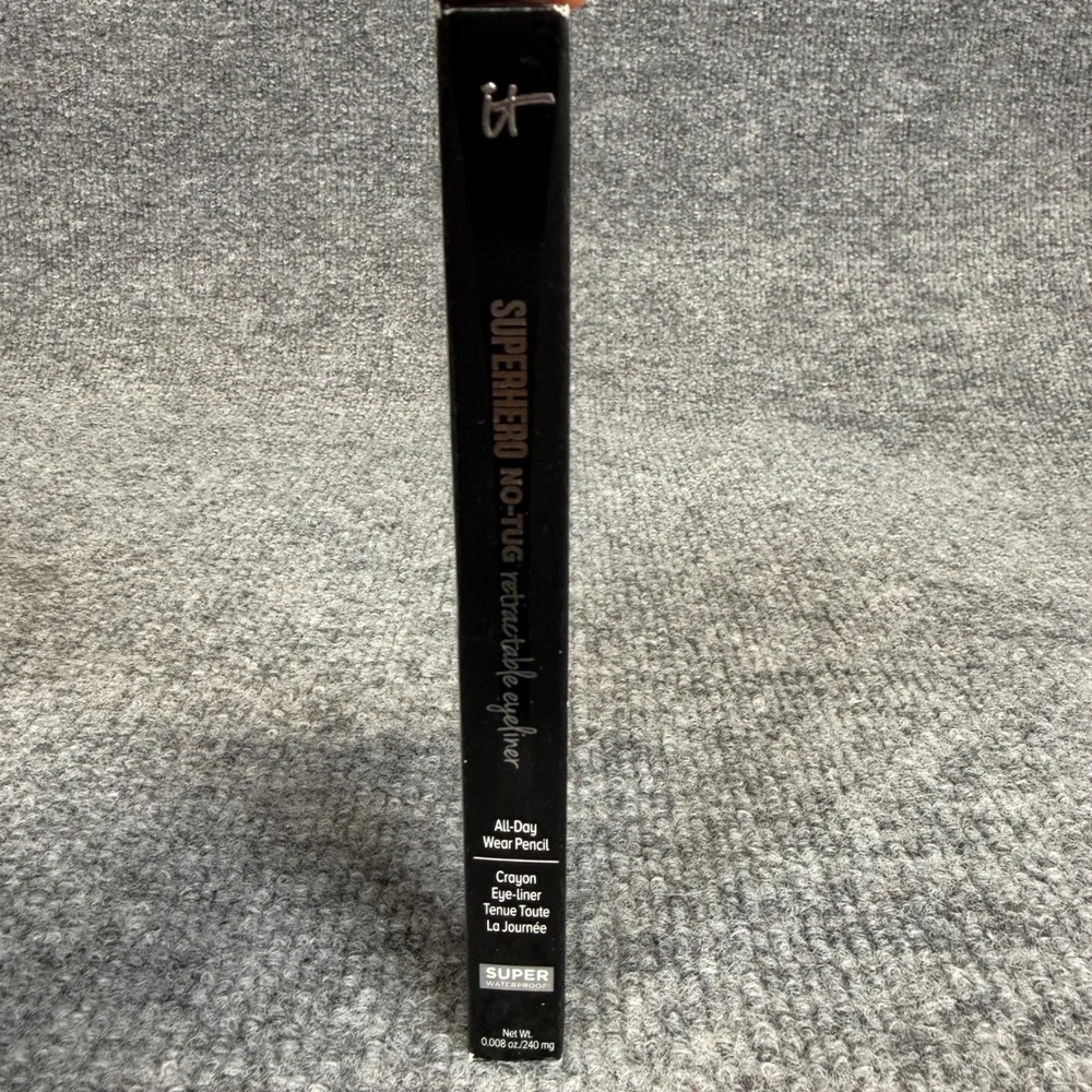 IT Cosmetics Superhero No-Tug Retractable Eyeliner Black Waterproof 0.008oz